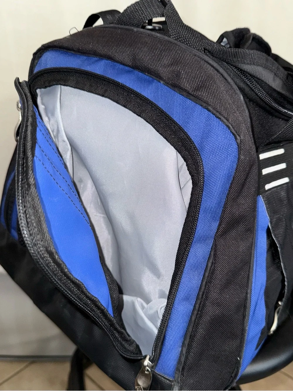 Adidas Vintage 90s Duffel or Gym Bag - Blue/Black